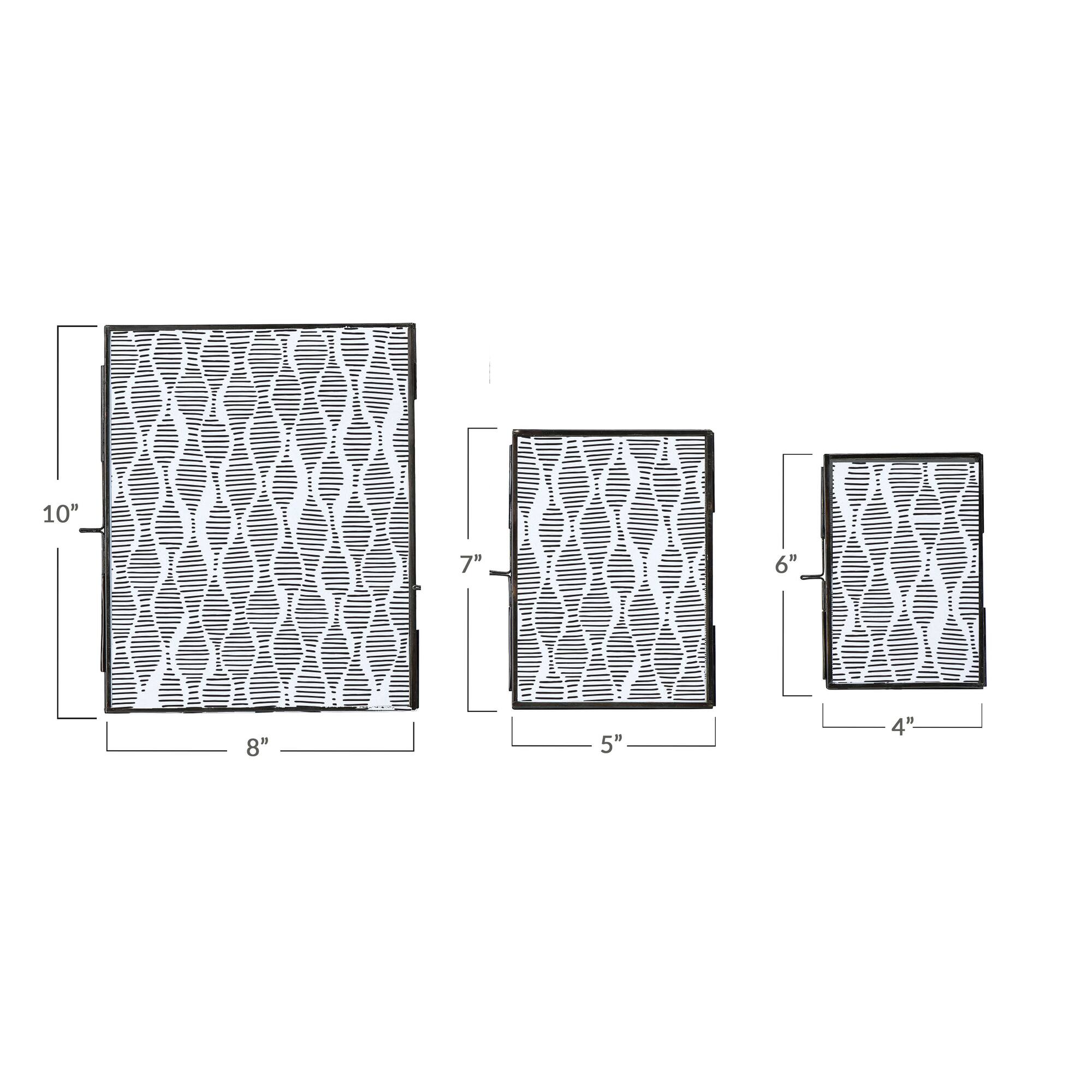 Hello Honey® 3 Pack Black Metal Framed Photo Frame